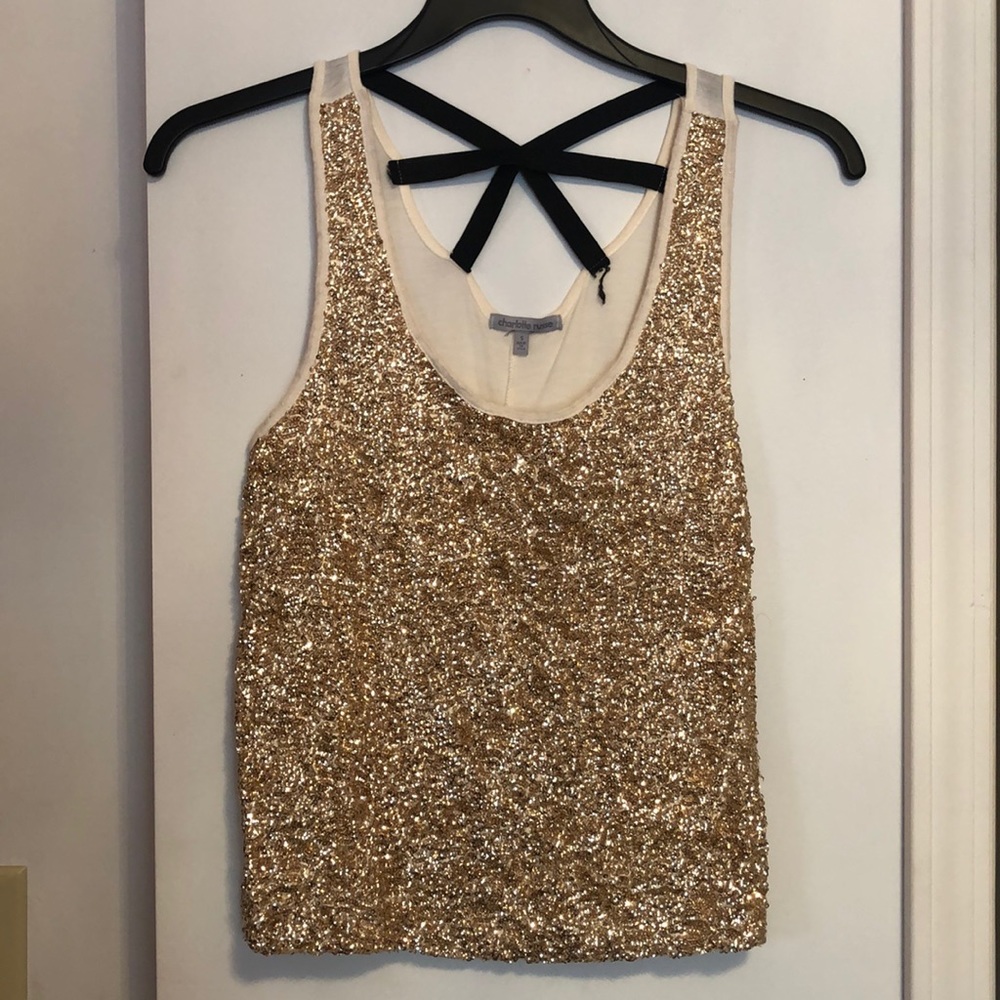 Sparkley gold blouse